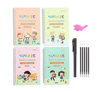 Set di 4 raccoglitori a mano Groove, con 1 normale portapenne, 5 mine a penna, 1 portapenne, libro di riepilogo riutilizzabile