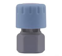 Set di 4 raccordi rapidi M22 per tubo da giardino e lavaggio auto, raccordo in plastica con connessione sicura senza perdite (blu)