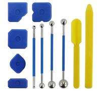 Set di 4 raschietti per fughe e 5 pezzi in silicone, estrattore per fughe in silicone, estrattore per fughe in silicone, set di attrezzi per il bagno, piastrelle da cucina