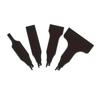 Set di 4 raschietti resistenti per raschiature in metallo multi-larghezza, per rinnovamento e rimozione di adesivi, raschiatura professionale da parete