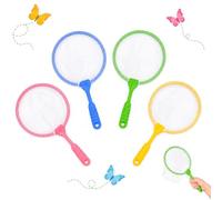 Set di 4 Retini da Pesca per Bambini - Giochi Mare con Retino per la Vasca, Ideali Spiaggia, Giardino, Stagno Osservare la Natura - Leggeri, Colorati e Portatili, Adatti Catturare Farfalle