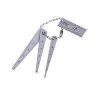Set di 4 righelli conici in acciaio ad alta precisione per ingegneri, architetti, falegnameria, Feeler, strumento di misurazione