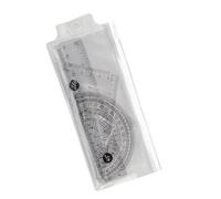 Set di 4 righelli da 15 cm, per geometria, triangolo, goniometro, matematica, strumento di disegno, materiale scolastico per studenti, ragazzi e ragazze