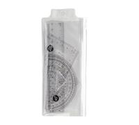 Set di 4 righelli da 15 cm, per geometria, triangolo, goniometro, matematica, strumento di disegno, materiale scolastico per studenti, ragazzi e ragazze