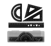 Set di 4 righelli Geometry Triangle Righello Matematica Lungo Driver Scuola Materiale Scuola Per Studenti Ragazzi Ragazze Lunghi Disegno Per Studenti Insegnanti