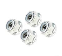 Set di 4 robusti dadi in acciaio con filettatura sinistra, compatibili con decespugliatori 143r Ii per sostituire la parte 579 07 64-01 montaggio sicuro per lavori di taglio e cura del prato (dado