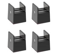 Set di 4 robusti rialzi per letto, 5,1 cm di spessore, estensori per gambe, accessori per scrivania, sedia, divano, soluzione per riporre oggetti sotto il letto, per bagagli