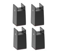 Set di 4 robusti rialzi per letto, 5,1 cm di spessore, estensori per gambe, accessori per scrivania, sedia, divano, soluzione per riporre oggetti sotto il letto, per bagagli