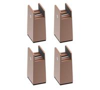 Set di 4 robusti rialzi per letto, 5,1 cm di spessore, estensori per gambe, accessori per scrivania, sedia, divano, soluzione per riporre oggetti sotto il letto, per bagagli
