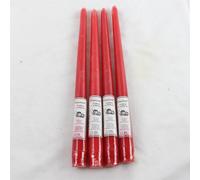 Set Di 4 Rosso 12 " Concord Conica Candele Nuovo Sigillato Slim Cena Decorazione