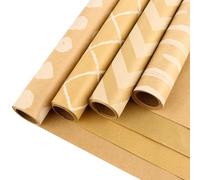 Set di 4 rotoli di carta da regalo