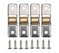 Set di 4 rulli per porte scorrevoli in acciaio inox con funzionamento silenzioso per una funzionalità fluida nel tuo spazio (ruota piatta da 14 mm)