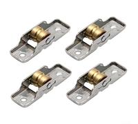 Set di 4 rulli per porte scorrevoli in acciaio inox con funzionamento silenzioso per una funzionalità fluida nel tuo spazio (slot singolo da 14 mm)