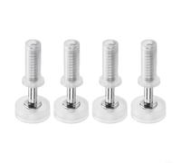 Set di 4 ruote con guida superiore per porta bifold, struttura in nylon e metallo, funzionamento scorrevole della porta pieghevole, parti di ricambio per porte di armadi, dispense e lavanderie, in