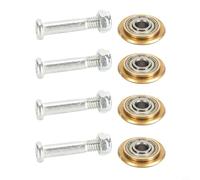 Set di 4 ruote da taglio in metallo duro, 22 x 6 x 6 mm, per piastrelle, vetro, ceramica, resistente all'usura, bordi precisi per 5-15 mm di spessore, oro
