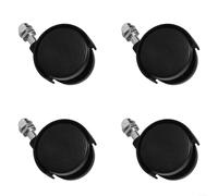 Set di 4 ruote di ricambio omnidirezionali per scaldabagno elettrico, 40 x 30 mm, in plastica, con filettatura da 8 mm, compatibili con modelli Midea/Pioneer per movimenti senza sforzo (senza freno)