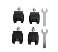 Set di 4 ruote direzionali per ricambio riscaldatore elettrico Midea, ruote in plastica con chiave per una mobilità affidabile (senza freno)