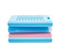 Set di 4 sacchetti di ghiaccio per il raffreddamento, blocco congelatore, blocco congelatore per campeggio, viaggi su strada, riutilizzabili e a lunga durata, freddi per refrigeratori