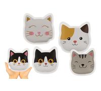 Set di 4 scaldamani animali - Gatto, cane, bassotto | Cuscinetti termici riutilizzabili da piegare, 60 minuti di calore piacevole per la borsa dei pantaloni (Kitty Cat, set da 4)