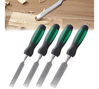 Set di 4 scalpelli per legno per la lavorazione del legno Scalpelli per intaglio del legno di alta qualità Lame robuste in acciaio al manganese Strumenti per la lavorazione del legno con martello Ta