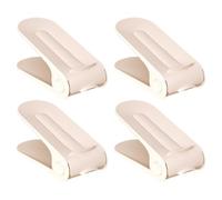 Set di 4 scarpiere, organizer salvaspazio per riporre scarpe, altezza regolabile, robusto, 7,2 x 11,4 x 27,2 cm, per ingresso