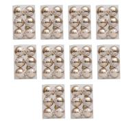 Set di 4 scatole decorative per albero di Natale, decorazioni da appendere all'albero di Natale, eleganti palline di forma assortita