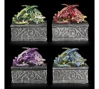 Set Di 4 Scatole Per Gioielli - Decorazione Drago
