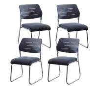 Set di 4 Sedia Ufficio, Sedie da Lettura Impilabili per Camera da Letto, Sedia Studio per Sala Relax, Eventi, Scuola, Sala Formazione(Gray)