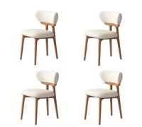 Set di 4 sedie da pranzo in legno massello vintage, ergonomiche, imbottite, per casa, ristorante, hotel, bar, sedute eleganti, comode, non affaticano, per stare seduti a lungo