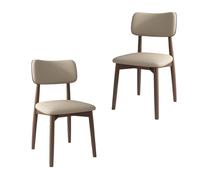 Set di 4 sedie da pranzo moderne e minimaliste in legno massello, design imbottito senza braccioli, per sala da pranzo, camera da letto, bistrot Soluzione di arredamento elegante e confortevole per la