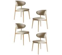 Set di 4 sedie da pranzo moderne in legno, eleganti mobili da cucina, per soggiorno, camera da letto, ristorante, tempo libero, uso confortevole e versatile