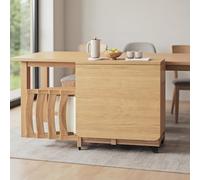 Set di 4 sedie da tavolo da pranzo, set da tavolo da pranzo pieghevole, tavolo a farfalla salvaspazio, balconi, spazi ristretti