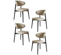 Set di 4 sedie moderne in metallo per cucina, soggiorno, camera da letto, ristorante, soluzione per il tempo libero elegante e versatile