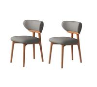 Set di 4 sedie moderne in pelle con struttura in legno e imbottitura in schiuma elastica, eleganti mobili da cucina e soggiorno, perfette per sala da pranzo
