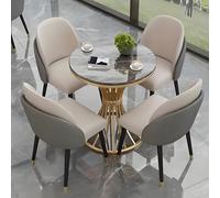 Set di 4 sedie per casa, ufficio e sala da pranzo, per soggiorno, cucina, salotto, reception, caffè e sala da pranzo (80 cm / 31.4in)