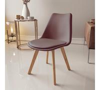 Set Di 4 Sedie Per Sala Da Pranzo Ufficio Con Gambe In Faggio Legno Massello Massiccio Stile Nordico Scandinavo Comoda Seduta Imbottita Ideale Per Soggiorno Sala Riunione (Tortora)