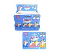 Set di 4 Segnalibri Magnetici a Forma di Unicorni - Rosa, Azzurro, Giallo e Viola - Regalo Utile Per Bambini e Bambine