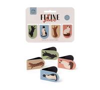Set di 4 Segnalibri Magnetici Particolari - Gatti - Feline Fine