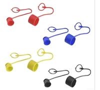 Set di 4 set di 4 raccordi idraulici a innesto rapido per minipale Bobcat - 1/4", 3/8", 1/2", accoppiatori a faccia piatta, per filettatura NPT, in gomma PVC (3/8)