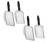 Set di 4 setacci per terreno da giardino con manico, per la semina di ortaggi, 2 mm, 2,8 mm, 3,18 mm, 5 mm, strumenti per la separazione dello sporco e l'invasatura