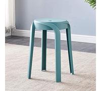 Set di 4 sgabelli da bar impilabili in plastica rossa, leggeri, per interni ed esterni, altezza 27 cm x 27 cm x 46 cm, perfetti per uso domestico e patio