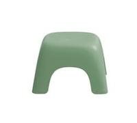 Set di 4 sgabelli impilabili in plastica antiscivolo, con angoli arrotondati, per bagno, soggiorno e camera da letto, ideale per cambiare le scarpe e poggiapiedi (verde)