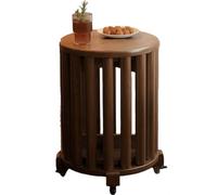 Set di 4 sgabelli impilabili, tavolini in legno da 45 cm, sgabelli rotondi versatili per cucina, isola, camera da letto, soggiorno, nessuna installazione richiesta
