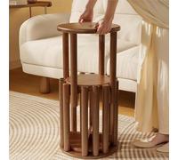 Set di 4 sgabelli impilabili, tavolini in legno, sgabelli rotondi versatili per cucina, isola, camera da letto, soggiorno, nessuna installazione richiesta, altezza 45,7 cm