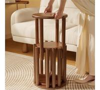 Set di 4 sgabelli impilabili, tavolini rotondi in legno, sgabello versatile per cucina, isola, camera da letto, soggiorno, nessuna installazione richiesta