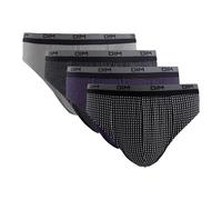 Set di 4 slip COTON PRINT Grigio M Tinta unita