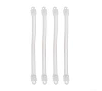 Set di 4 smorzatori per racchette, per tennisti che cercano vibrazioni ridotte e una migliore consistenza dello swing (bianco)