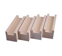 Set di 4 Sollevatori da Letto in Legno,Rialzo per Mobili In Legno di Pino,Rialzi per Tavolo,Rialzi di Letto,Rialzi di Letto Massello,Piedini per Mobili 10 cm di Altezza (2cm)