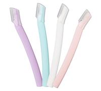 Set di 4 sopracciglia, piccolo esfoliante, strumento dermaplaning, rasoi donna e uomo con custodia