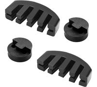 Set di 4 sordine per violino, in gomma, 4/4, per esercitarsi in tournée per violino, stile artiglio e silenziatore rotondo per pratica per principianti